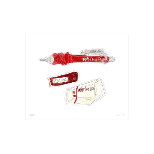 Rotring TIkky Gen 1 with Lead and Eraser